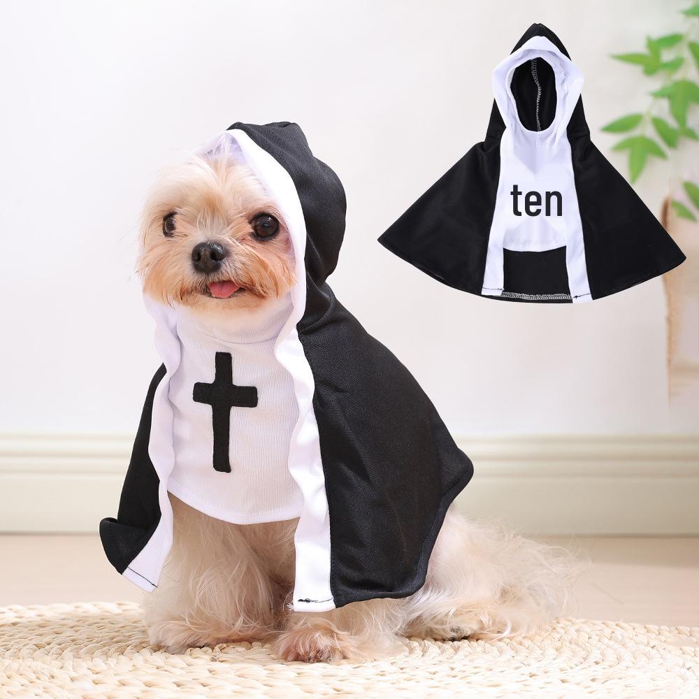 

Костюм собаки на Хэллоуин Кукла-убийца с ножом - Забавный наряд для питомца для маленьких, средних, больших собак L