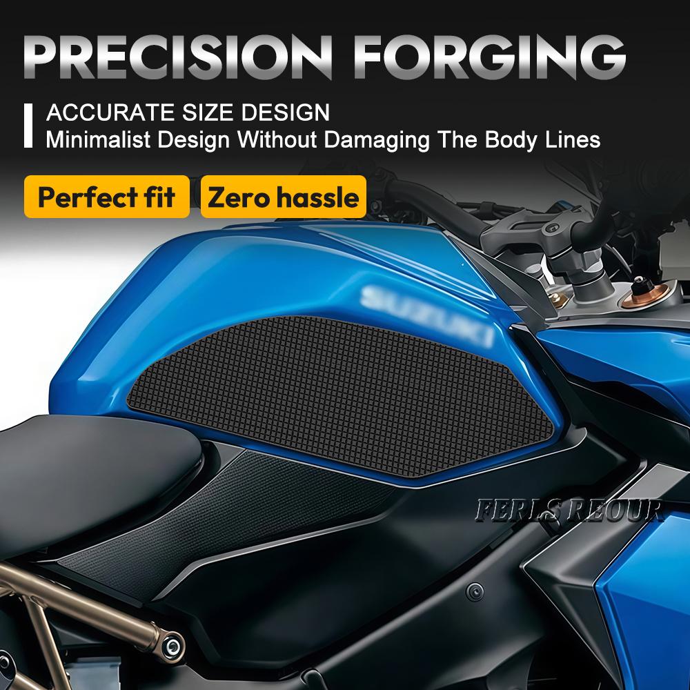 For suzuki GSXS1000 2015 - 2025 motorcycle sticker Side Fuel Tank pad Tank Pads Protector Stickers Knee Grip Traction Pad
