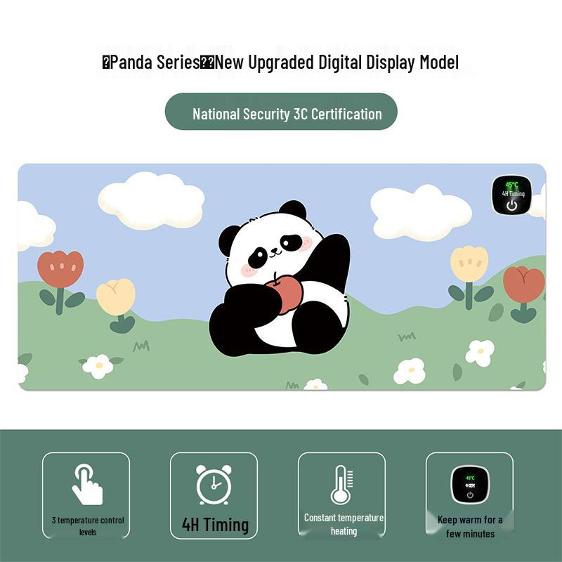 

Qing Ruo Xi Heated Panda Desk Mat & Mouse Pad (800x330mm)