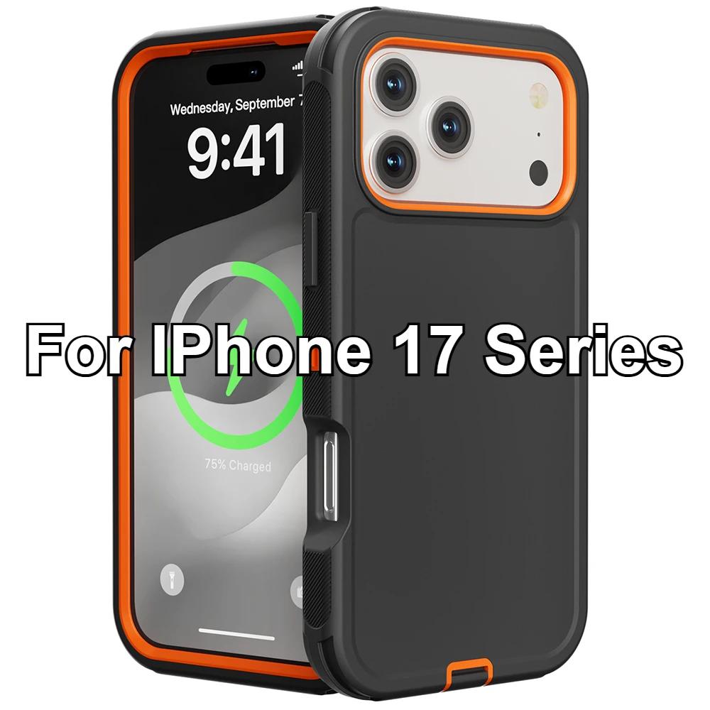 Military Defender Armor Case For IPhone 17 Air 16 15 14 Plus 13 12 Pro Max Original OttherTough Box Shockproof Dustproof Cover