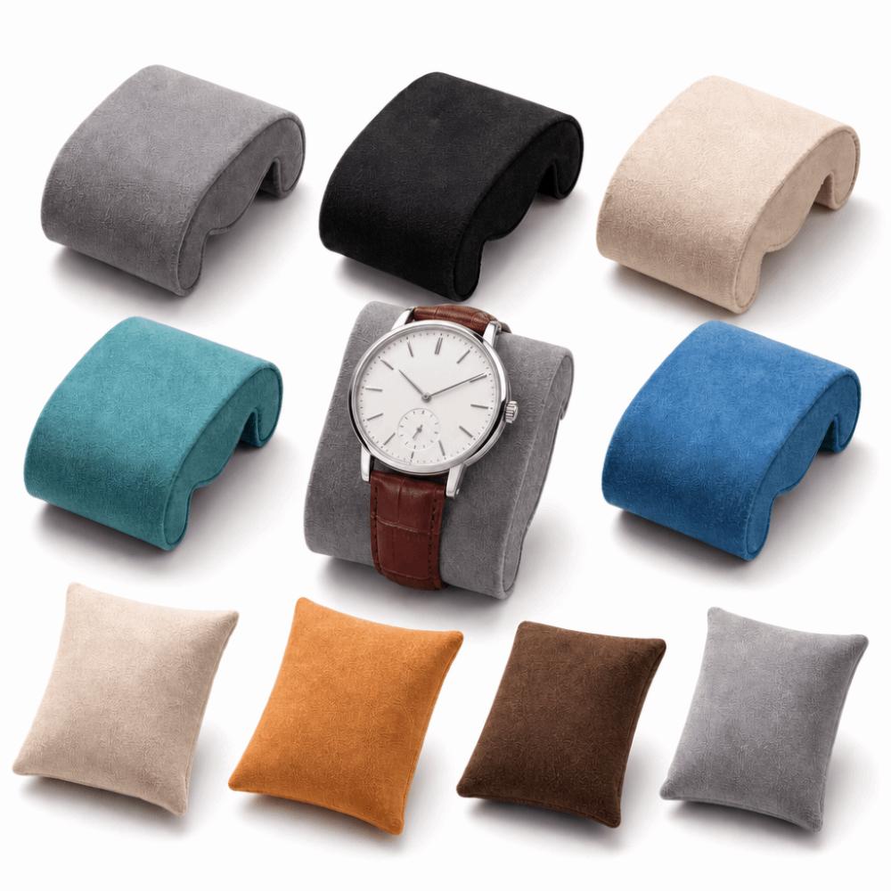 Fixed Watches Storage Pillow Suede Velvet Wristwatch Cushion New Fixed Pillows Watch