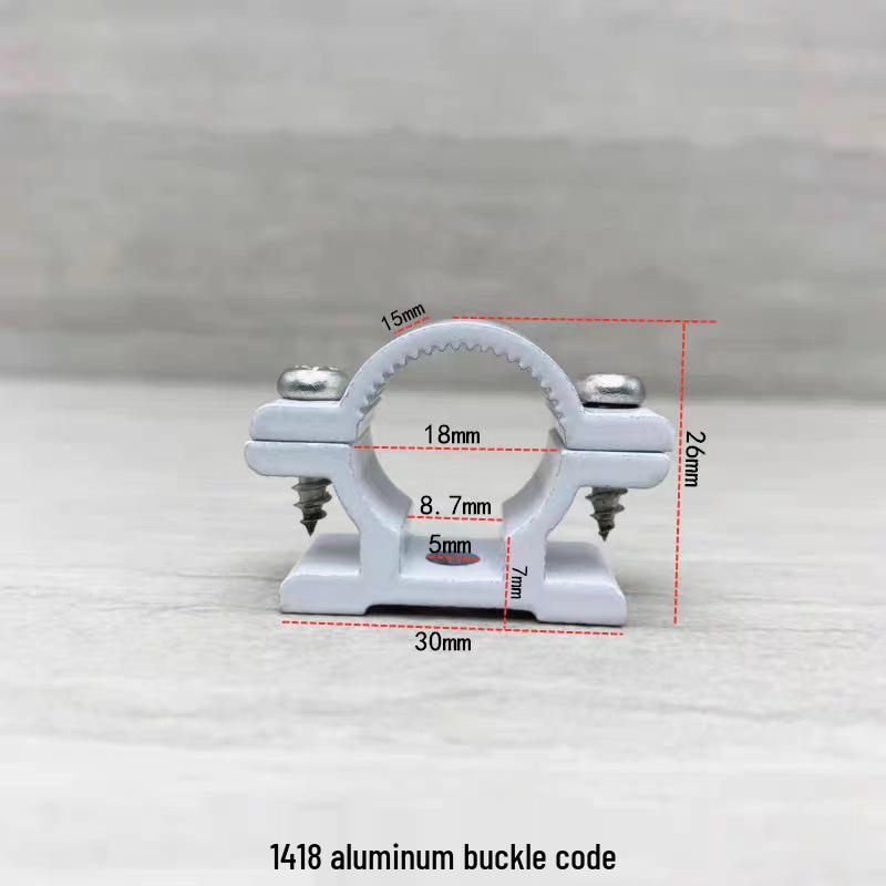 1216 Aluminum-Plastic Water Pipe Clamp - Wall-Mounted Fixing Clip for Bathroom Accessories, Hot Selling, 14mm