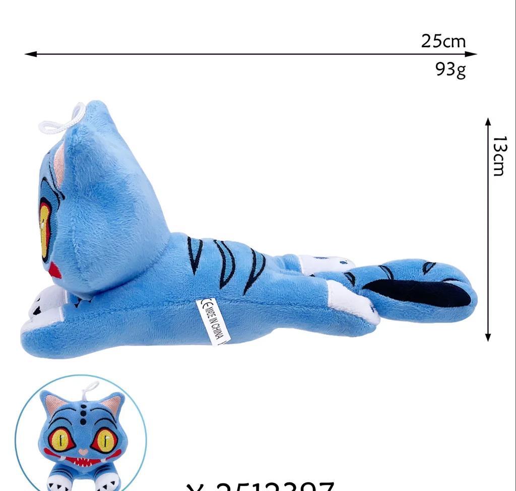 ## Anime Kpop Demons Hunters Plush Cute Purple Tiger Black Hat Magpie With 3 Eyes Monster Hunt Girl Group Doll For Fans Gifts