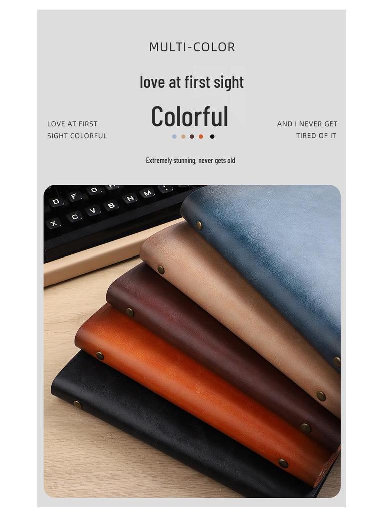 A5 Portable Loose-Leaf Notebook for Office, Students, and Business Meetings