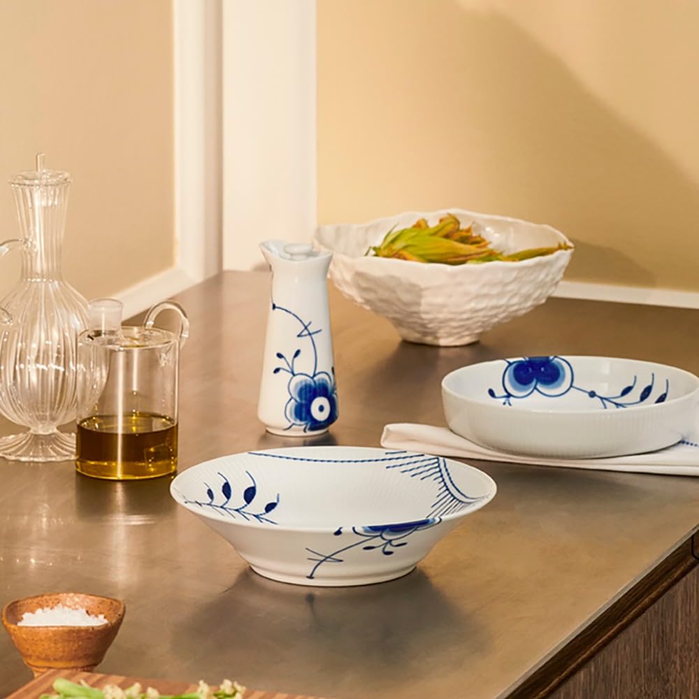 [Officially Imported] Royal Copenhagen Blue Fluted Mega Oil & Vinegar Bottle, Approx. 140ml, Product Number 1072197