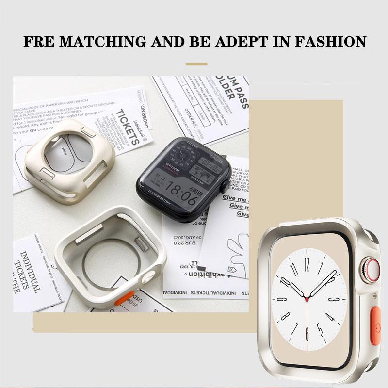 Bumper Soft Silicone Case For Apple Watch Ultra 11 10 9 8 7 6 SE 5 Anti-drop Shockproof Matte Cover For iwatch 49mm 41mm 42mm 46mm 40mm 44mm 45mm