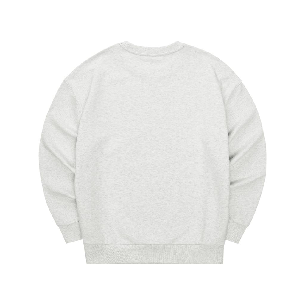 Skechers Pullover Loose Comfortable Round Neck Long Sleeve Sweatshirt Unisex Sweatshirt Light-White Gray L324U059-0248