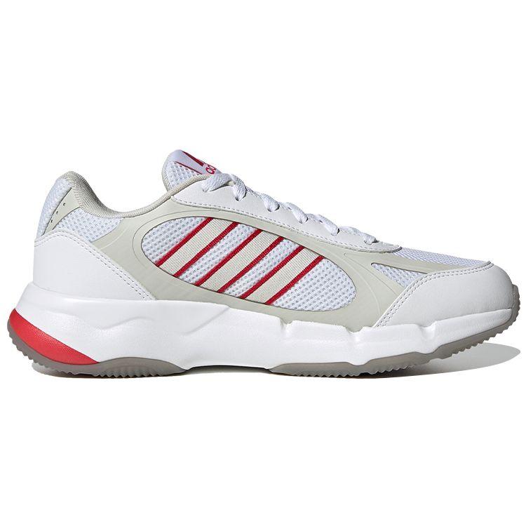 Adidas Keitaki Mesh Slip Resistant Durable Low Top Marathon Running Shoes Men Sneakers White Red Gray FY0084