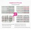 Compact Melamine Carved Mahjong Set for Dorms & Travel Entertainment