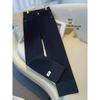 Women's Retro High Waist Patchwork Jeans - Slimming Straight Leg Cigarette Pants, Spring/Autumn 2025 Collection.