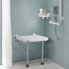 Klappbarer Duschsitz aus PE 40 cm x 37,5 cm Wandmontierte Duschbank 227 kg