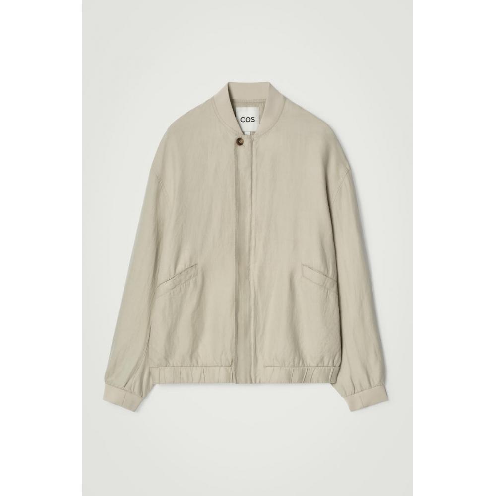 Cos Japan Linen Bomber Jacket