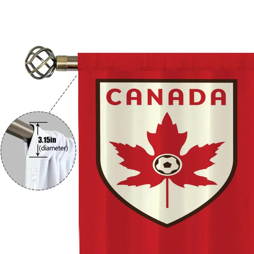 Kitchen Curtains for Living Room 2 Pieces Blackout Curtains Door Curtain C-canadian National Team Partition Bedroom Decoration