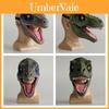 Funny Jurassic World Dinosaur Latex Mask Headgear T-rex Halloween Party Costume