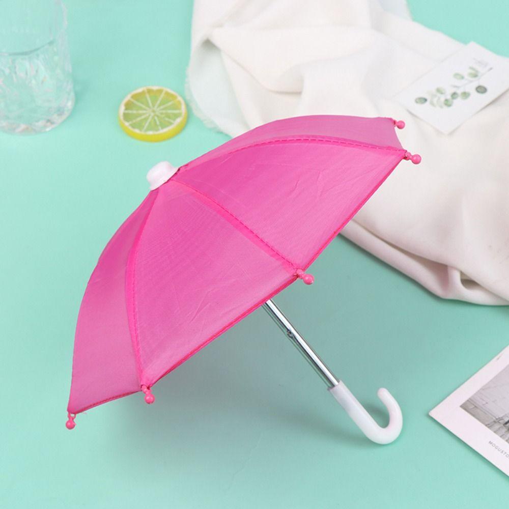 Thickened Doll Decorative Umbrella Adjustable Doll Rain Gear Creative Mini Umbrella  Dollhouse