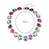 Textured Love Gem Inlaid Short Collarbone Necklace Women'S Jewelry