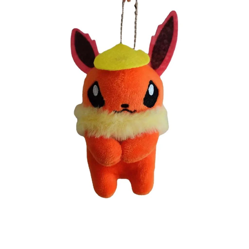 10pcs/set EeveeGlaceon SylveonLeafe Plush 10cm Soft Pendant Doll Toy Keychain Christmas Halloween Birthday Gift