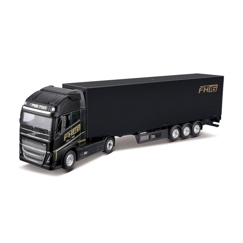 1:43 Volvo FH16 Actros Alloy Truck Car Model Container Truck Container Engineering Transport Vehicle Collect Kids Toy Car Gifts
