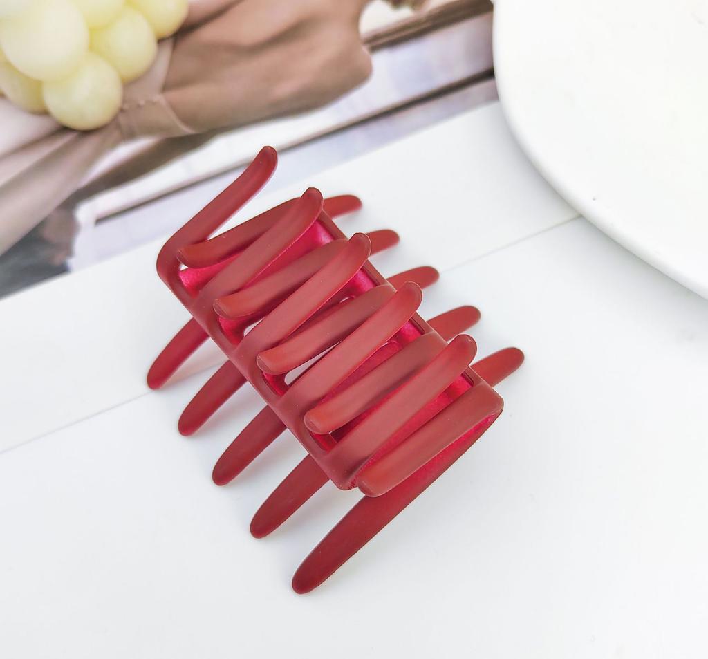 1 Stück Schwarzer Pferdeschwanz Haarnadel Haarschmuck Doppelseitiger Haarclip Haarkamm für Damen Mattierter Verzahnter Anti-Rutsch-Kamm