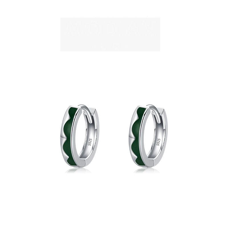 

Серьги-капельки из стерлингового серебра 925 пробы Tancision для женщин, подарки на свадьбу зелёный