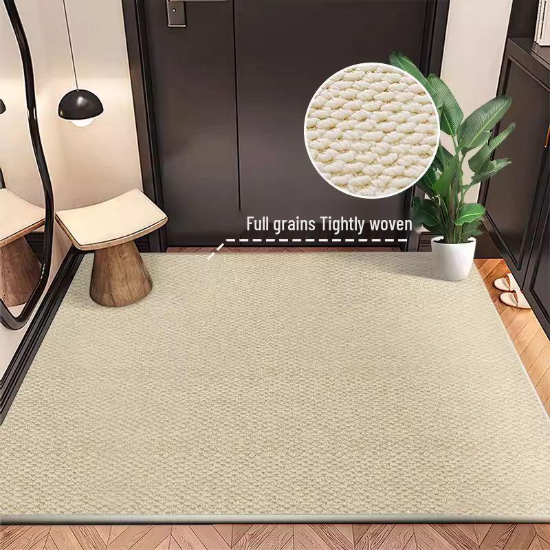 Imitation Sisal Non-Slip Entry Mat - Wear-Resistant, Easy-Clean, Dirt-Resistant Pineapple Ring Design Rug