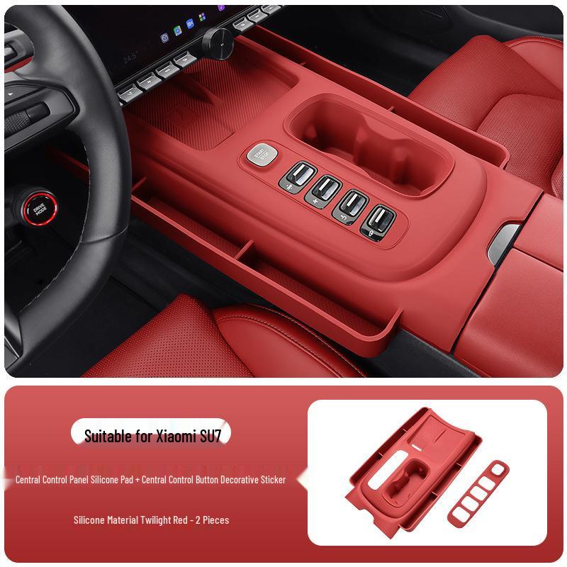 Silicone Non-slip Protective Sticker for Xiaomi SU7 Central Control Panel Interior Accessories