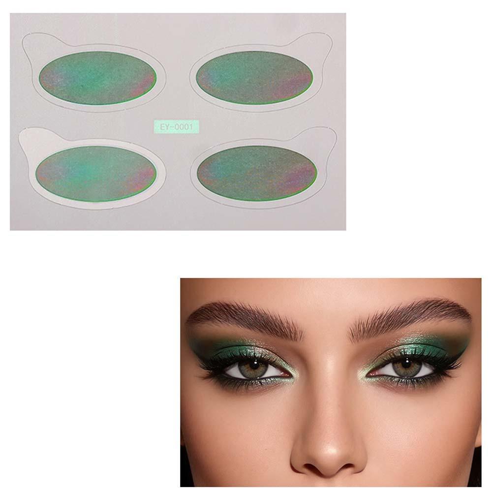 Fake Tattoo Eye Shadow Tattoo Stickers Eye Shadow Paste Feel Flash Change Color Tattoo Decals High Gloss Waterproof