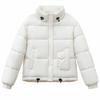 Short bread clothes, cotton-padded clothes for women, fresh and thickened stand-up collar, warm and casual temperament, winter cotton jacket