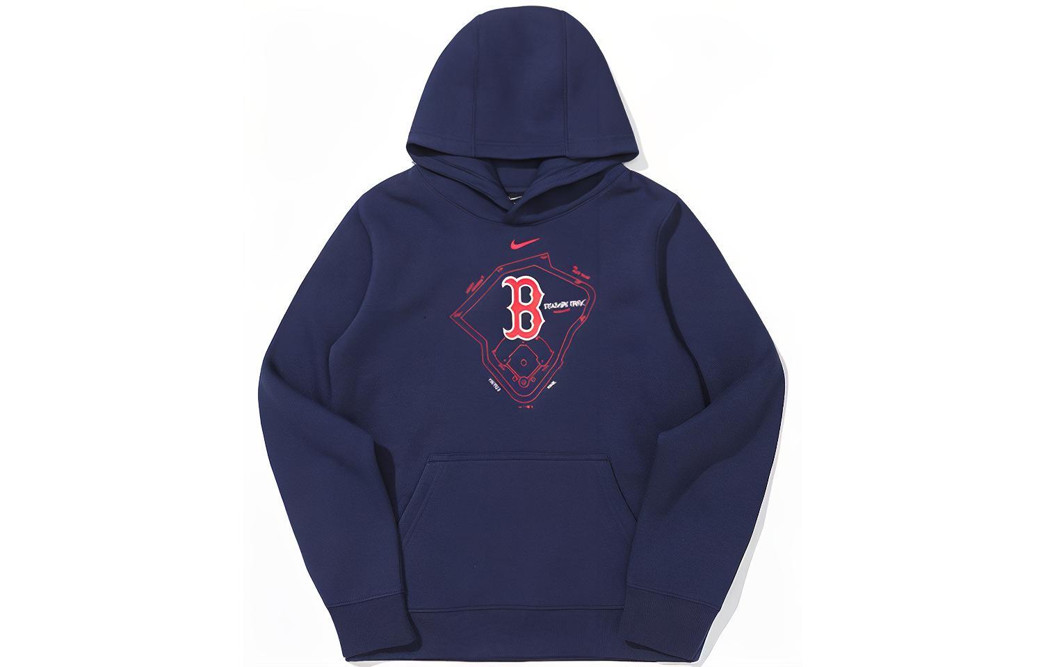 Nike x MLB Sweatshirt Navy Blue Kids 3Z3B7SBF7-BOS L