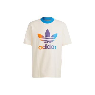 T-shirt à col rond avec logo dégradé vintage des années 70 Originals Adicolor pour hommes Beige IP6967
