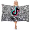 Tiktok 3d Printed Towel Bathing Bathrobe Beach Swimming Swimwear Shower Towel