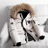 Run Brother Unisex Korean Parka: Fleece-Lined, Fluffy Fur Collar, Thick Winter Coat with Workwear Pockets