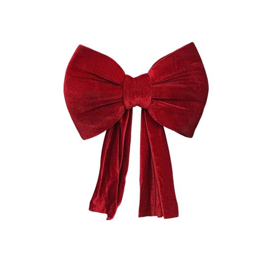 Large Velvet Bow Tie Pendant Tree Topper Wreath Christmas Bows Pillar Wedding Holiday Stair Railing Porch