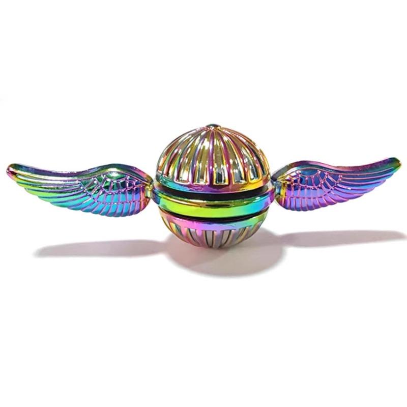 New Fidget Spinner Colorful Metal Alloy Mute Bearing Wing Aircraft Hand Spinner Fingertip Spinning Gyroscope Stress Relief Toys