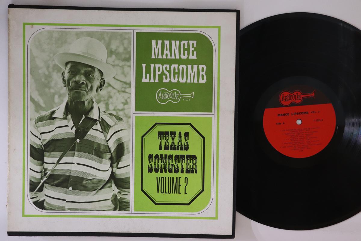 

LP Record MANCE LIPSCOMB - Texas Songster Volume 2 F1023 ARHOOLIE 1964 US Blues Used
