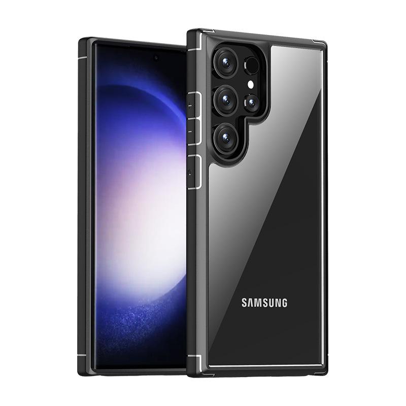 

Suitable for Samsung S24ultra Mobile Phone Case New Anti fall S24pro Protective Case Transparent S24 S24Ultra