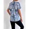 Spring Summer Women's Cardigans Fashionable Printed Short Sleeved T-shirts for Women Shirt