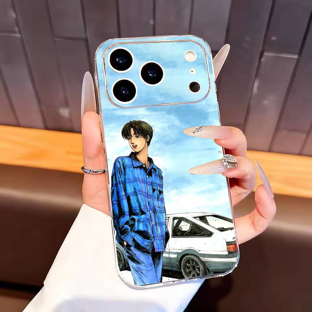 

Hot Anime Initial D AE86 Phone Case For iPhone17,16,15,14,13,12,11 Plus,Pro Max Soft Transparent Cover iPhone17promax