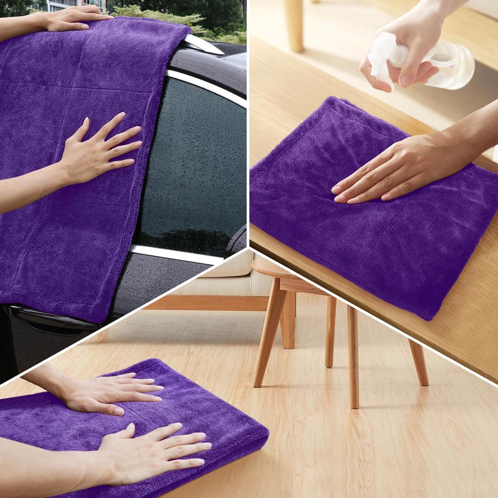 Amison Car Wash Towel Microfiber Car Super Pill Scratch Can Be Used on Both Car Microfiber Wash Car Suitable for Housework Cleaning Cloth, Cloth,