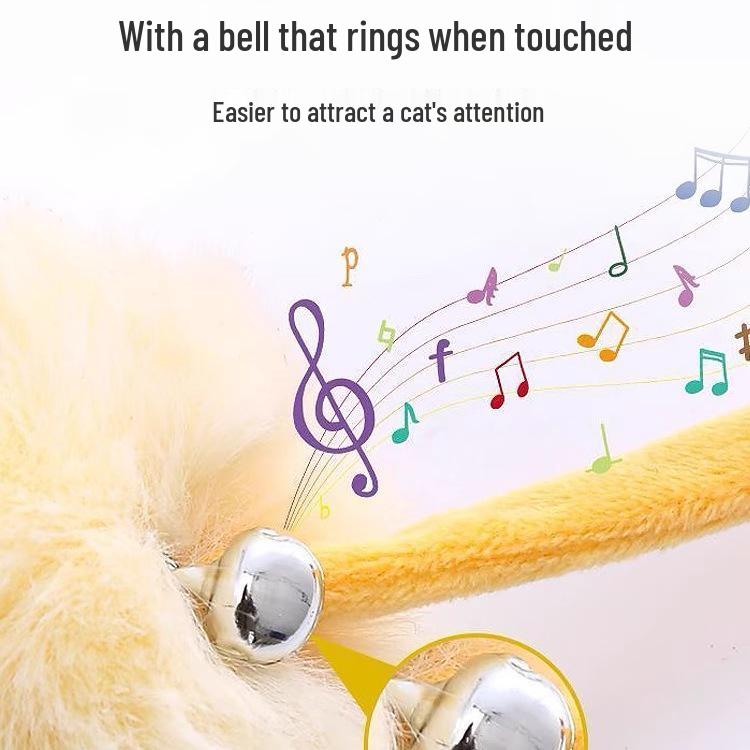 Rabbit Fur Plush Cat Teaser: Hanging Door Spring Toy for Self-Amusement and Boredom Relief