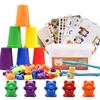 Montessori Rainbow Weight Bear Zabawki dla dzieci Sorter kolorów Materiał do liczenia Gra edukacyjna z matematyką Zabawki edukacyjne dla dzieci Nowe