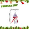 Handwoven Christmas Tree Pendant Ornament Christmas Decoration Versatile with Bell for Wall Home Festival Birthday Window