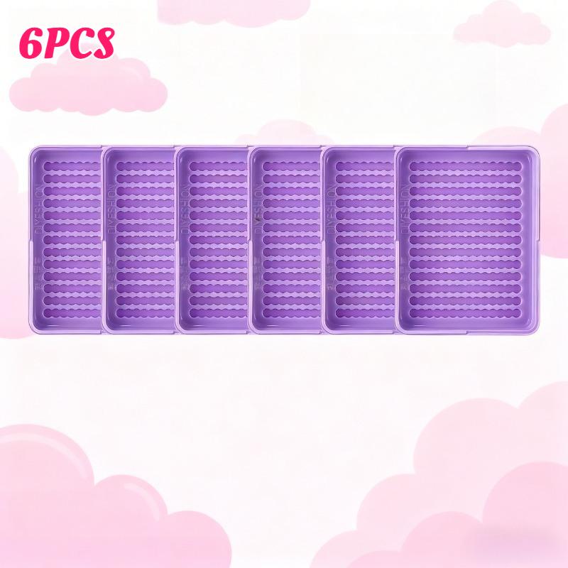 

6pcs 2.6mm Fused Bead Pickup Trays Plastic Bead Storage Organizer Bead Sorting Tools 2.6 X 2 Inch Tray Organizer for Art Crafts