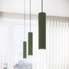 Carbon 1 hanging lamp, olive green