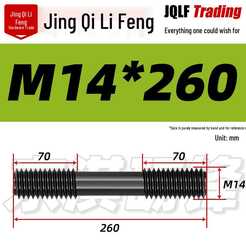 High-Strength Double-Ended Stud Bolt M12-M18 | Grade 8.8 Mold & Press Screw Rod