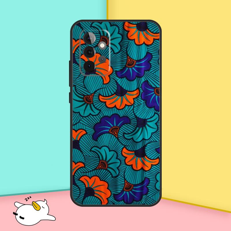 

African Wax Fabric Case For Samsung Galaxy A16 A06 A26 A36 A56 A53 A32 A52 A33 A13 A55 A35 A15 A14 A34 A54 A17 Samsung A33 5G