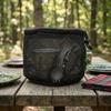 Camping Mesh Storage Bag Round Bottom Waterproof Breathable Nylon for Cups Utensils Outdoor Hiking Picnic Durable Organizer
