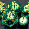 Dragon Eyeball Dice Set, 7PCS Sharp Edge D&D Dice with Gift Case for Dungeons and Dragons Table Game