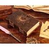 Sun and moon leather journal antique handmade vintage journal grimoire journal