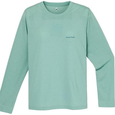MONTBELL Japanisches einfarbiges Basis-Rundhals-Schnelltrocknendes Schweißableitendes UV-Schutz-Outdoor-Freizeit-Pendler-Regular-T-Shirt Damen